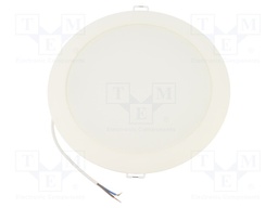 Lamp: LED downlight; 230VAC; 24W; 6500K; Ø115x44mm