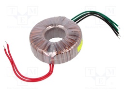 Transformer: toroidal; 100VA; 230VAC; 17V; 17V; 2.94A; 2.94A; 1.1kg