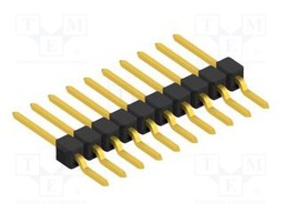 Connector: pin strips; pin header; male; PIN: 10; 2.54mm; SMT; 1x10