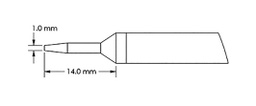 Tip; conical,elongated; 1mm; for soldering station; GT-HP-T6C