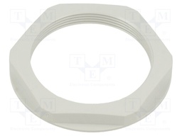 Nut; M50; polyamide; UL94V-2; 60mm; light grey; -20÷100°C