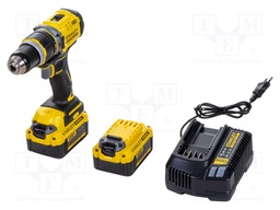 Drill/driver; battery; drilling,percussion drilling; 80Nm; 18VDC