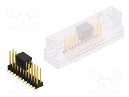 Connector: pin strips; pin header; male; PIN: 22; 2.54mm; SMT; 2x11