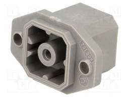 Connector: square; Series: G; socket; male; PIN: 4; tinned; IP65; 250V