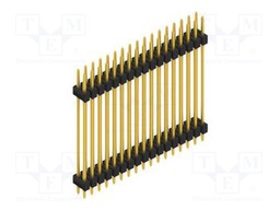 Connector: pin strips; pin header; male; PIN: 34; 2.54mm; THT; 2x17