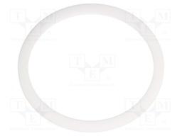 Gasket; PTFE; D: 3mm; Øint: 50.2mm; Øout: 61.6mm; M50; white