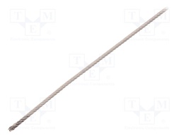 Rope; acid resistant steel A4; Ørope: 2mm; L: 10m; Rope plexus: 7x7