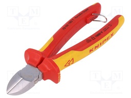 Pliers; insulated,side,cutting; for working at height; 180mm