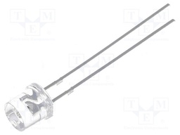 LED; 5mm; green; 1560÷3000mcd; 140°; Front: flat