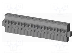 Connector: pluggable terminal block; plug; female; angled 90°