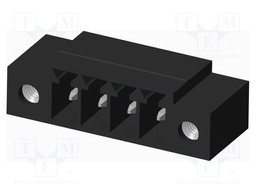 Connector: pluggable terminal block; socket; male; on PCBs