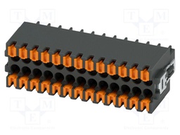PCB connector, nominal cross section: 0.5 mm?, color: black,