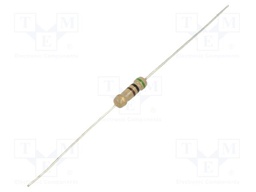 Resistor: carbon film; THT; 500Ω; 500mW; ±5%; Ø3x9mm; axial