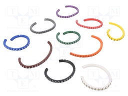 Markers for cables and wires; 1.3÷3mm; PVC; -30÷60°C; leaded; PA