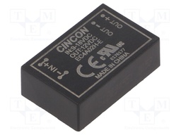 Converter: DC/DC; 5/6W; Uin: 9÷18V; 12VDC; Iout: 500mA; DIP24; 12.5g