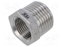 Male-female,reductive; max.10.5bar; 1.4408 stainless steel
