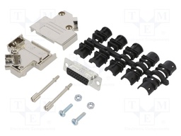 D-Sub HD; PIN: 26; female; shielded,metalized; angled 45°; UNC4-40