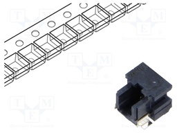 Connector: wire-board; GT50; SMT; horizontal; PIN: 2; socket; male
