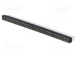 Socket; pin strips; female; PIN: 80; turned contacts,low profile