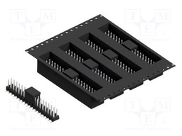 Connector: pin strips; pin header; male; PIN: 36; 2.54mm; SMT; 2x18
