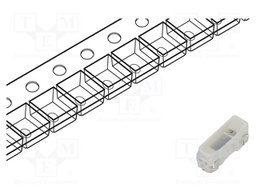 LED; red; SMD; PLCC2; 400÷600mcd; 3x1x1.25mm; 120°; 20mA; λd: 624nm
