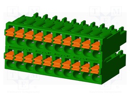 Connector: pluggable terminal block; plug; female; straight; 5.5A