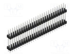 Connector: pin strips; pin header; male; PIN: 54; 2.54mm; THT; 2x27