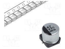 Capacitor: hybrid; 47uF; 35VDC; ESR: 60mΩ; ZC; SMD; ±20%; -55÷125°C