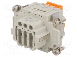 Connector: HDC; female; CDSH; PIN: 9; 9+PE; size 44.27; 10A; 400V