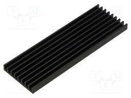 Heatsink: extruded; grilled; universal; black; L: 100mm; W: 33mm