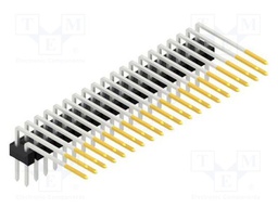Connector: pin strips; pin header; male; PIN: 40; 2.54mm; THT; 2x20