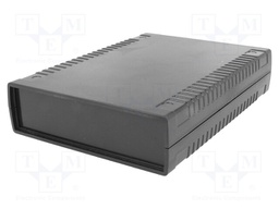 Enclosure: with panel; X: 136mm; Y: 185mm; Z: 40mm; ABS; black; IP54
