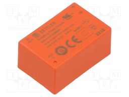 Converter: AC/DC; 1W; 85÷305VAC; Usup: 100÷430VDC; Uout: 12VDC; 74%