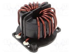 Inductor: wire with current compensation; THT; 640uH; 25A; 2.7mΩ