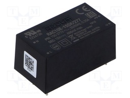 Converter: AC/DC; 10W; 85÷305VAC; 15VDC; Iout: 666mA; 83%; PCB; 4000V