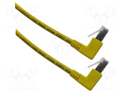 Patch cord; F/UTP; Cat: 6; RJ45 up angled plug,both sides; Cu; 25m