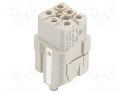 HEAVY DUTY CONN, INSERT, RCPT, 5+PE POS