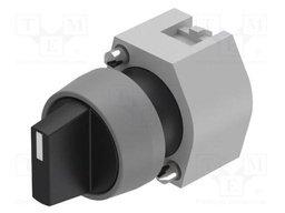 Switch: rotary; 22mm; Stabl.pos: 2; grey/black; none; IP65; OptoHiT