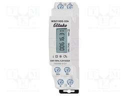 Single phase meter; for DIN rail mounting; 230VAC; IP20; Inom: 5A