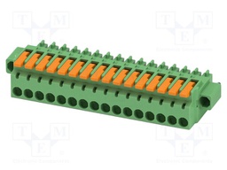 PCB connector, nominal cross section: 1.5 mm2, color: green,