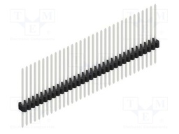 Connector: pin strips; pin header; male; PIN: 33; 1.27mm; THT; 1x33
