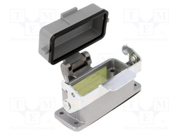 Enclosure: for HDC connectors; C146; size A10; with latch; IP65
