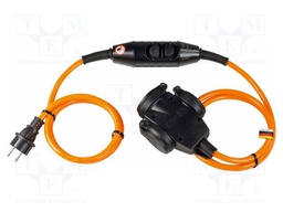 Extension lead; 3G2.5mm2; with flap,with protection; Sockets: 3