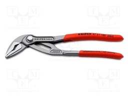 Pliers; adjustable; narrow profile; Grip capac: max.32mm; L: 180mm