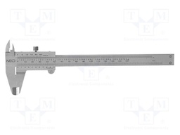 Calliper; Range: 0÷150mm,0÷6"; blister; with analog readouts
