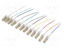 Connector: fiber optic; patchcord; both sides,LC; snap fastener