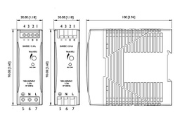 Power supply: switching; for DIN rail; 35W; 5VDC; 7A; 88÷264VAC