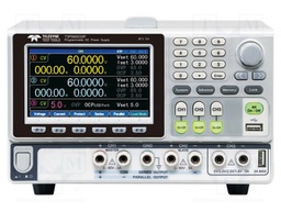 Power supply: programmable laboratory; 0÷60VDC; 0÷3A; 0÷60VDC