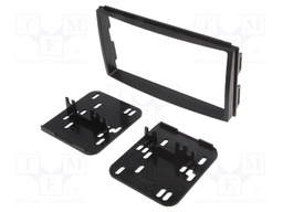 Radio mounting frame; Kia; 2 DIN; black