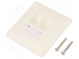 Socket; case; Keystone,unshielded; Colour: white; female